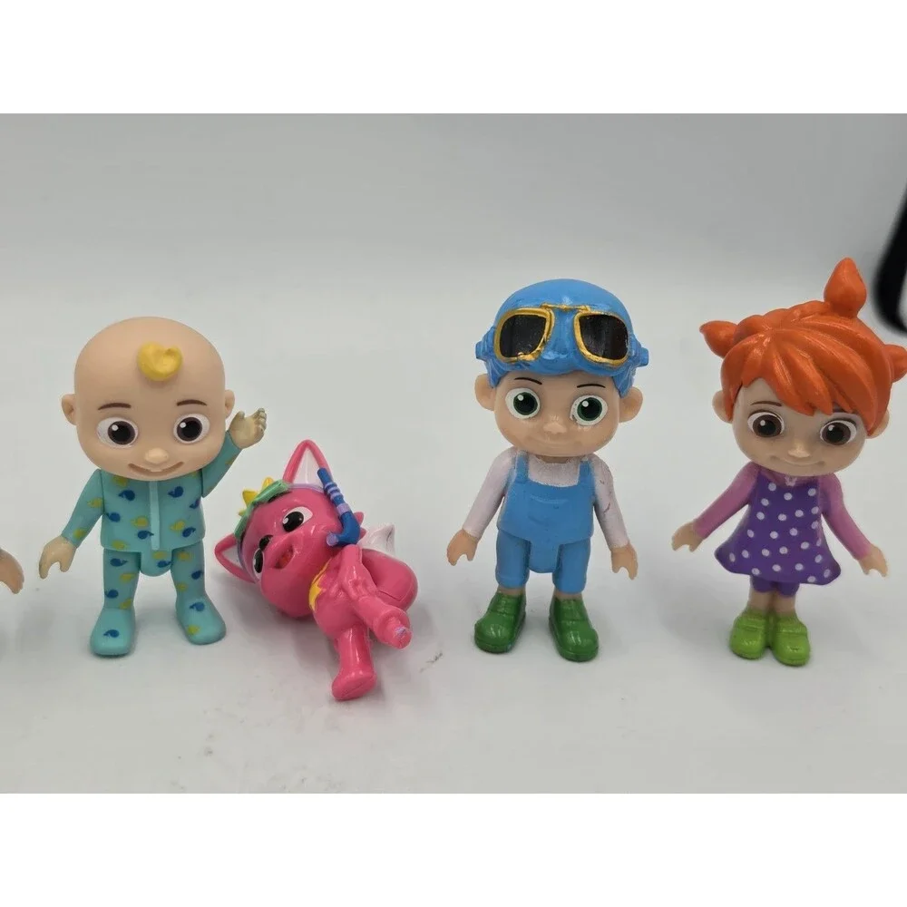 Lot of 8 Jazwares Cocomelon Figures Cake Toppers 3